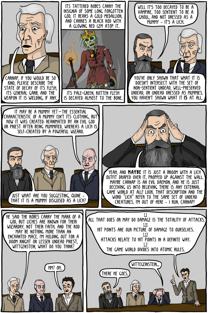 Illustration for article titled Existential Comics: D&D and Philosophers